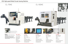Máquina de aserración circular de alta velocidad CNC CL-75NC-CL150NC