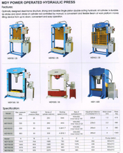 MDY Power Operated Hydraulic Press 