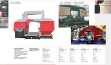 Sierras de banda semi automática de la Serie CH Serie CH1600-CH2500-CH3000