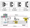 Máquina de torno semi-CNC HX240E
