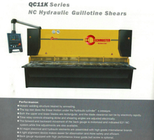 Serie QC11K NC Hidráulica Guillotina Cizón