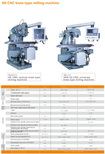 XK CNC Tipo de rodilla Máquina de fresado XK5032A; XK6132