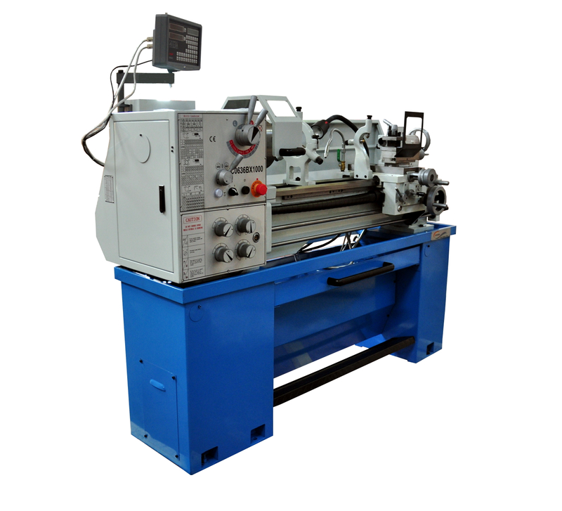 Tokarka Uniwersalna Z Odczytem DLA 2 OSI 360 x 1000 mm Przelot 52 mm