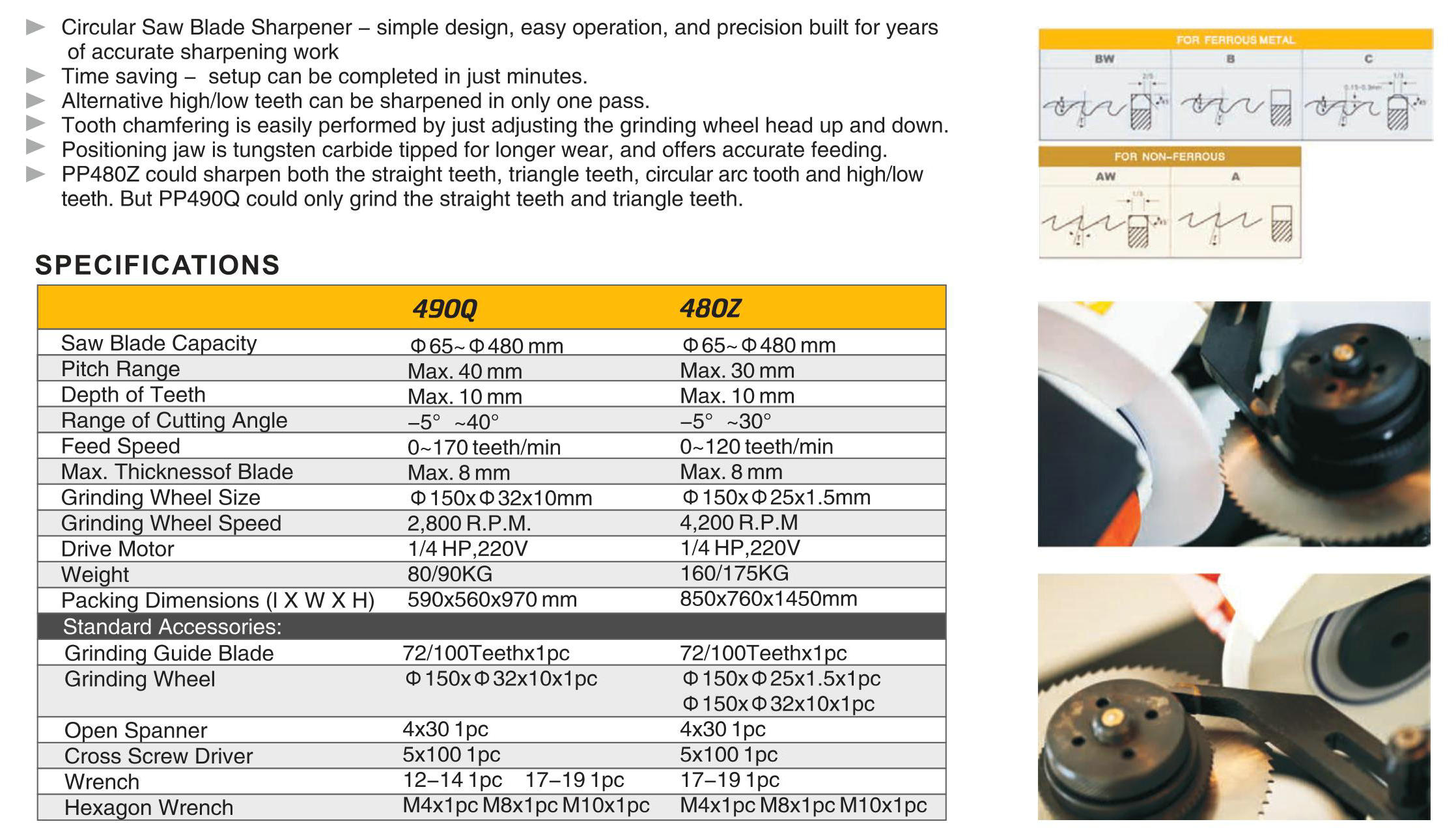 Resbalador de la cuchilla de sierra circular 490Q
