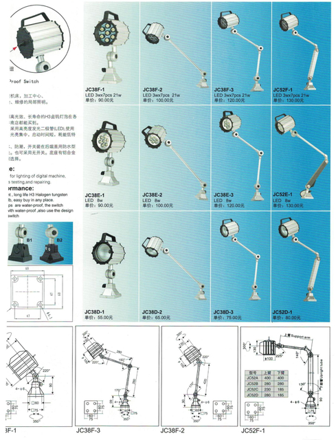 Luces halógenas JC38
