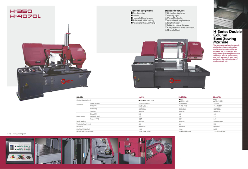 Máquina de sierra de banda de metal S-350/H-4060A/H-4070L