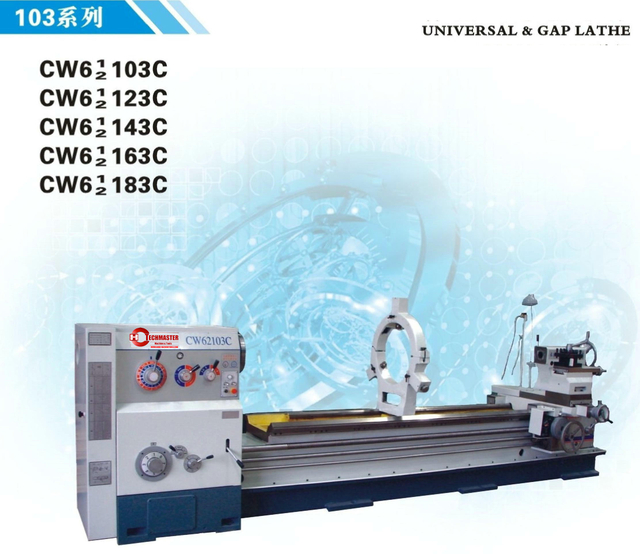 Serie de torno de motor grande CW103 