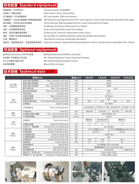 CK42P/D/FY/FD Precisión CNC TORLO 