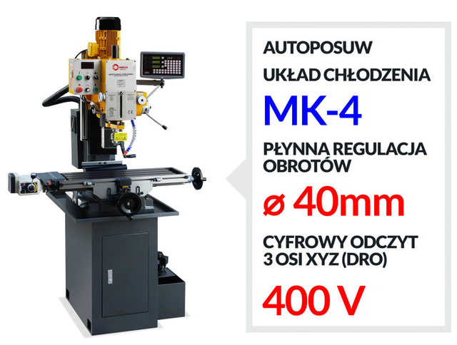 Auto alimentación Z Axis de eje industrial Máquina de perforación y fresado Velocidad de vario ZAY7040V/1