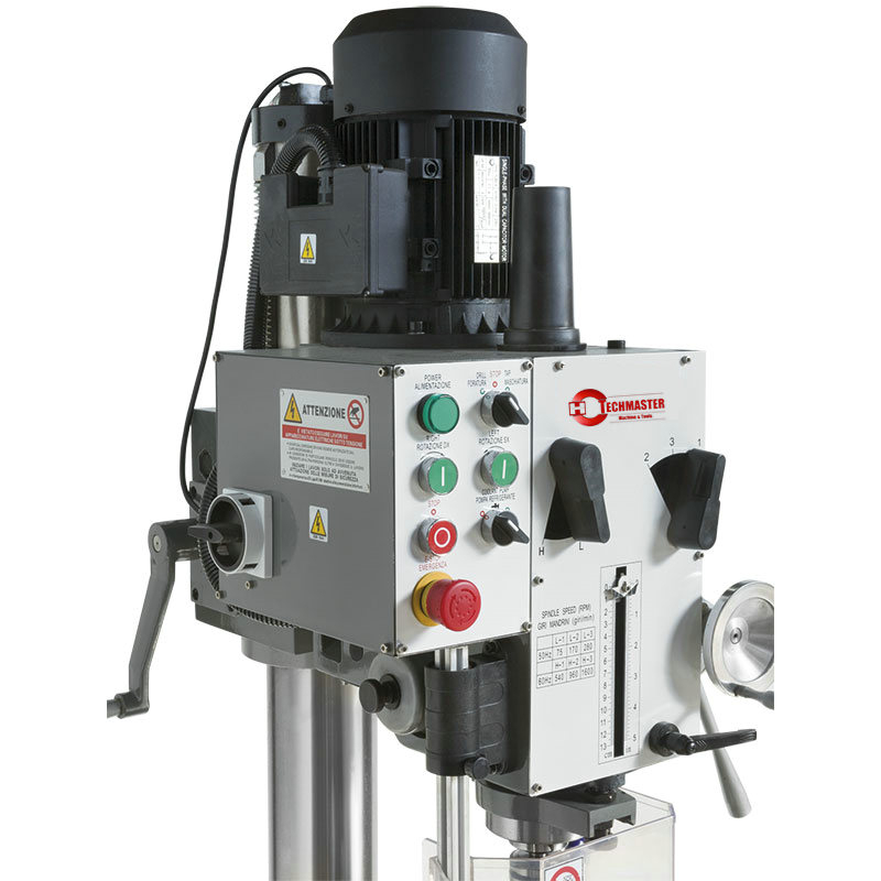 Máquina de perforación de alimentación y fresado manual del huso de la cabeza del engranaje de soporte (BF40)