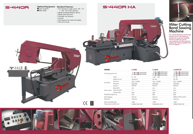 Máquina de sierra de banda de metal 