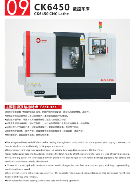 CK6450 Precisión CNC TORLO 