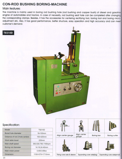 Buje de estafa -máquina -máquina T8210D