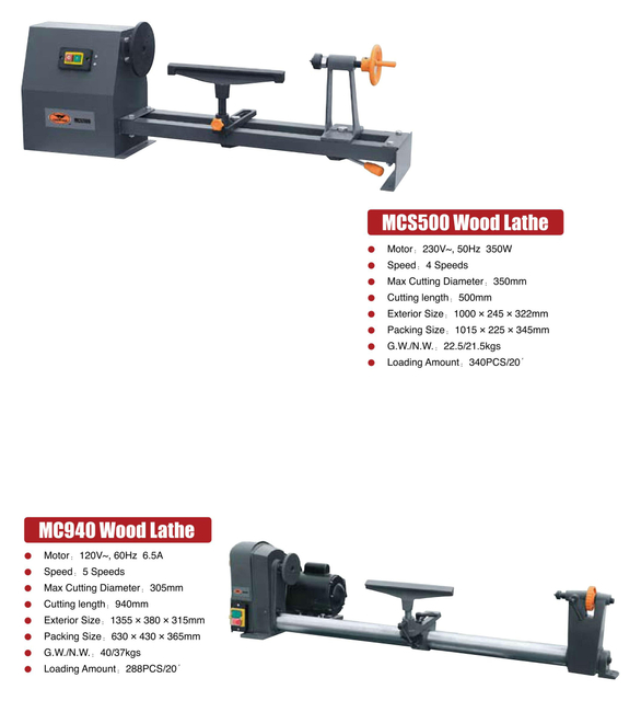 Torno de madera MCS500