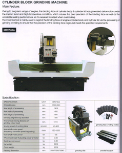 Máquina de molienda de bloque de cilindro 3M9740A