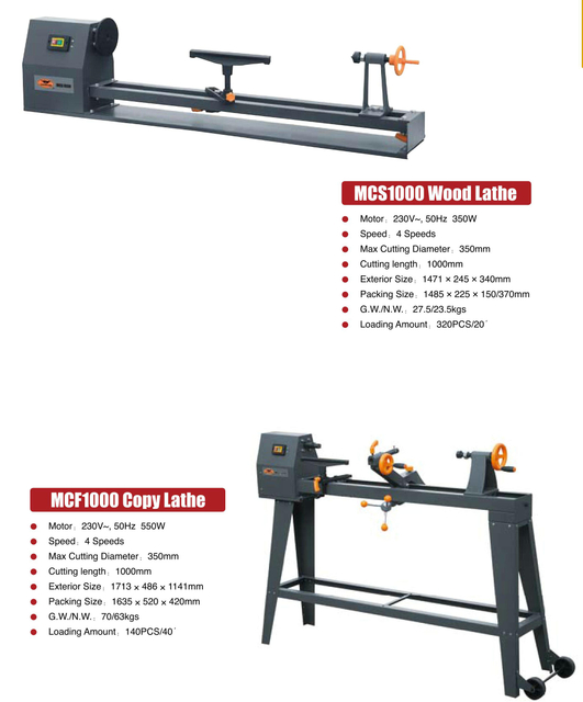 Torno de madera MCS500