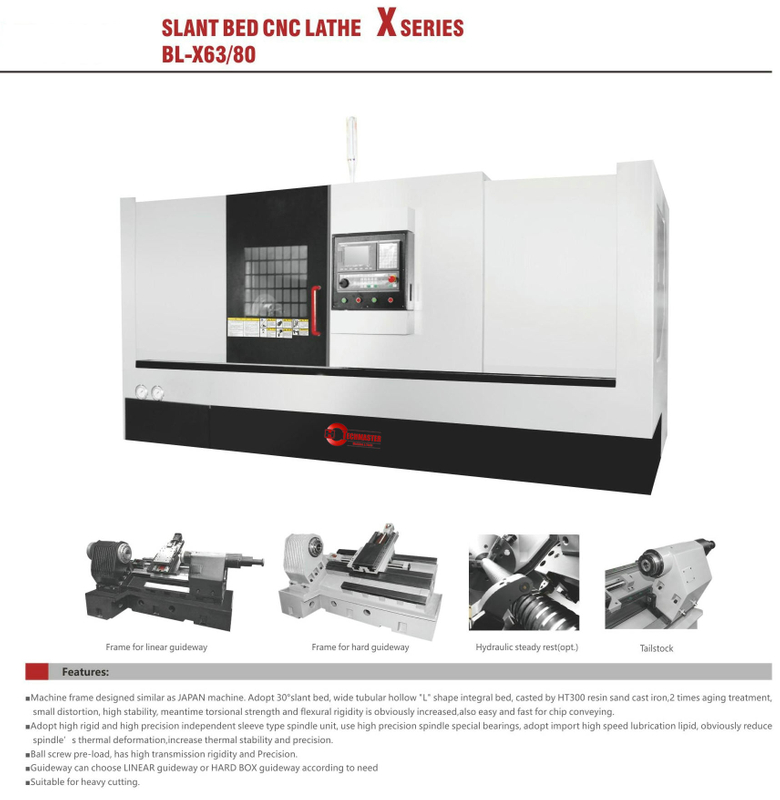 BL-X63 80 Slant Bed CNC torno 