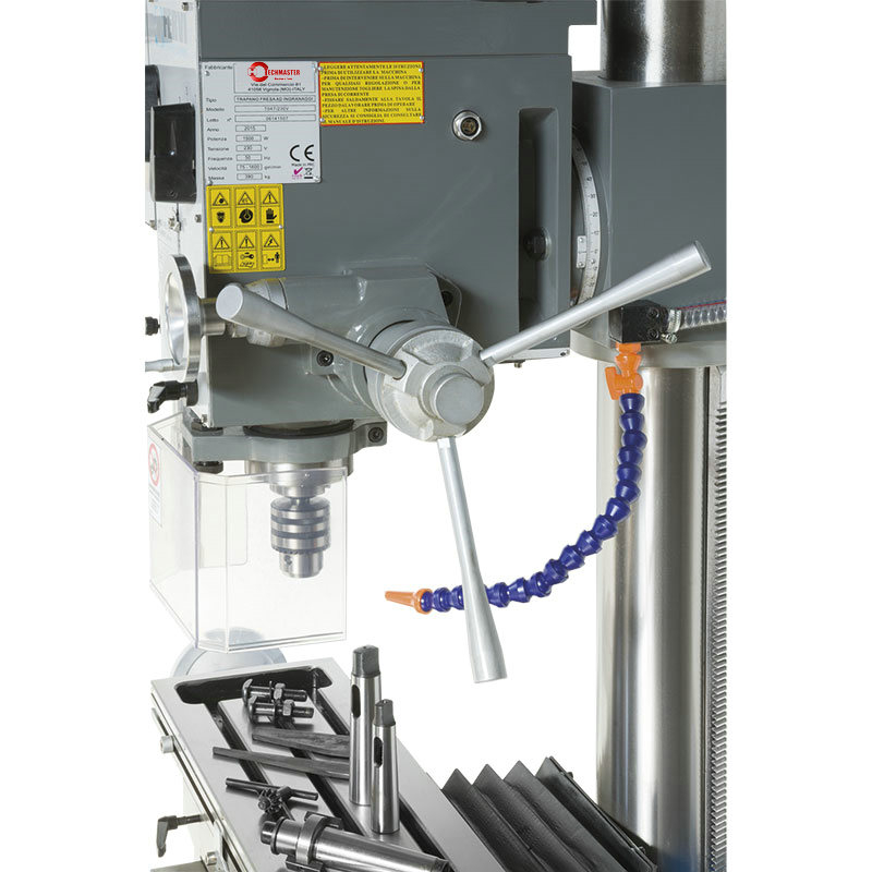 Máquina de perforación de alimentación y fresado manual del huso de la cabeza del engranaje de soporte (BF40)