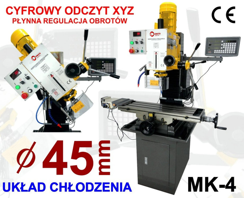 Máquina de perforación y fresado totalmente industrial Vario Zay7045v