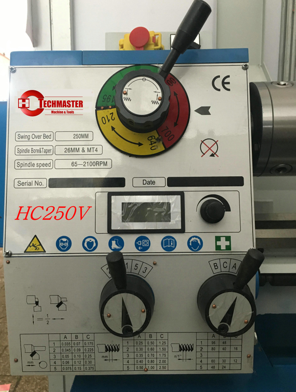  Vario Speed ​​HC250V Banco de torno de banca Menos motor 