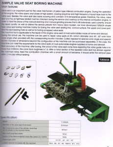 Máquina de perforación de asiento de válvula simple TJ8563A