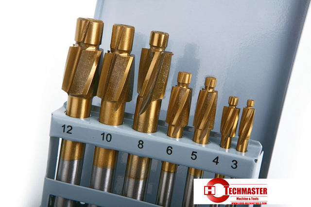 7 Delige HSS - Tin Gecoate Inbus Verzinkfrezenset