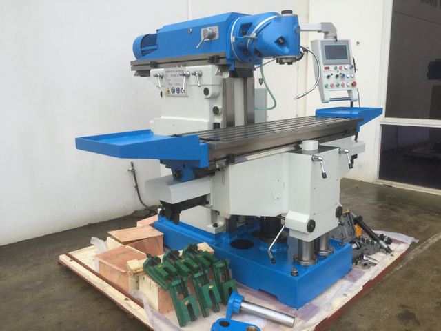 FU-460S-16. Molino universal de 1635 mm x 460 mm, e ISO 50 eje vertical, 3 eje DRO