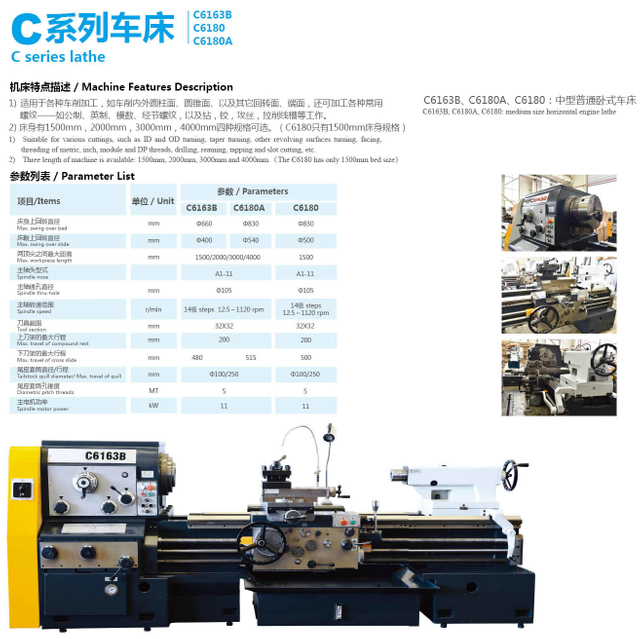  Equipo horizontal de la serie C6163B 