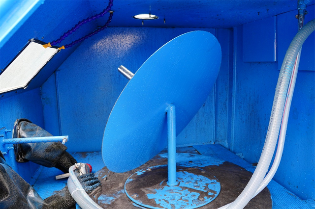 máquina de arena húmeda de arena de arena para el borde de la rueda