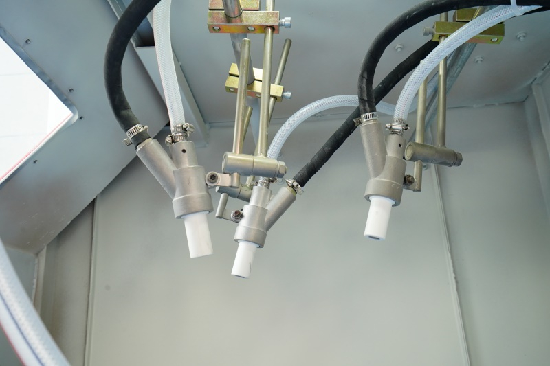 máquina de explosión de arena de rueda automática con plato giratorio