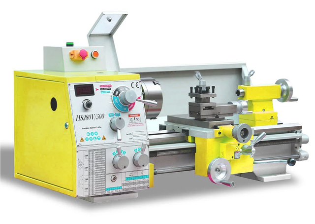 HS280V/500 1500W MOTOR MT5 ESPINTLO 280*500 mm Hilo haciendo torno de metal Machin