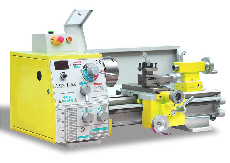 HS280V/500 1500W MOTOR MT5 ESPINTLO 280*500 mm Hilo haciendo torno de metal Machin