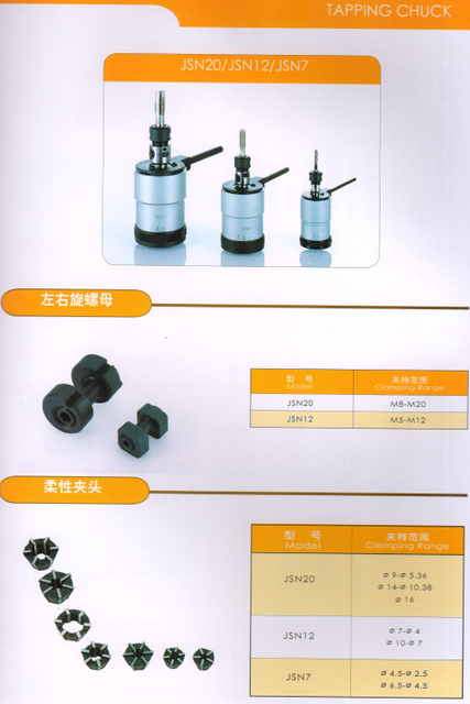 Serie JSN Reversible Tapping Chuck