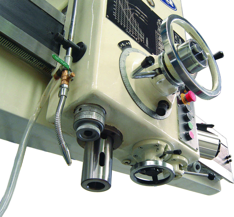 RD2063. Taladro de brazo radial Steelmaster. Brazo de 2000 mm, capacidad de perforación de 63 mm, husillo de 5 mt,