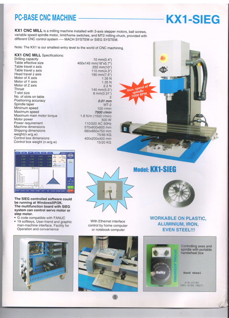 Máquina CNC de la base de Siemens 