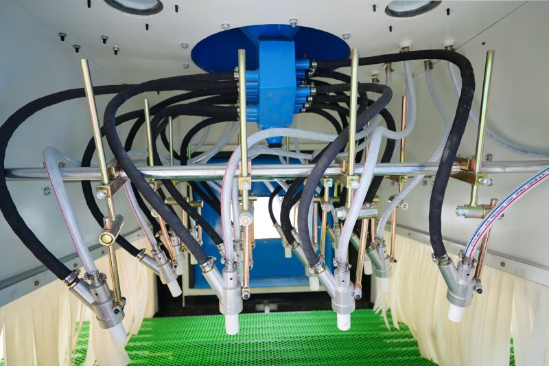 Desmontaje de óxido de superficie Blaster de arena industrial automática