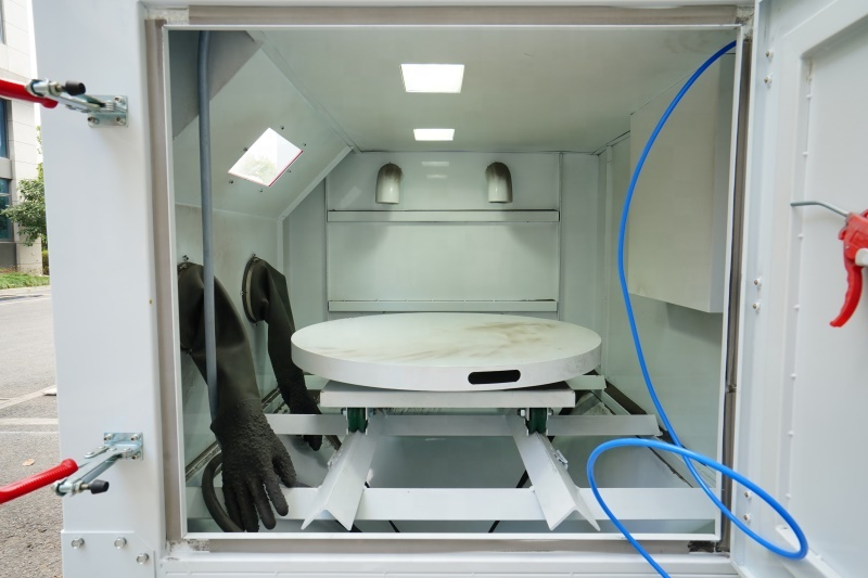 Máquina de explosión de arena seca lw1212ta 