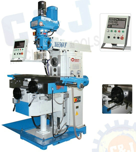 Máquina de fresado radial universal x6336vf 