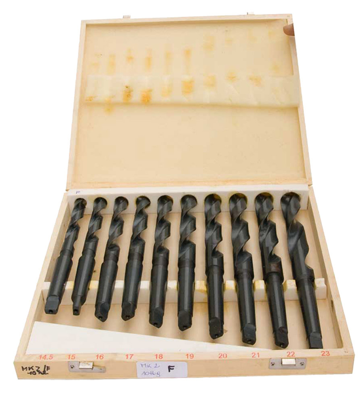 Conjunto de taladro de vástago cónico Mk2, material fresado