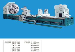 Lathe de servicio pesado CWZ61160-CW61180-CWZ61200-CWZ61220-CWZ61240-CWZ61250