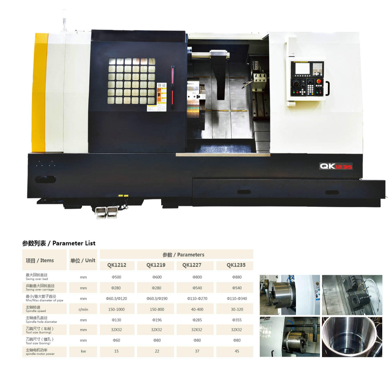  QK1212 CNC Pipe roscado 