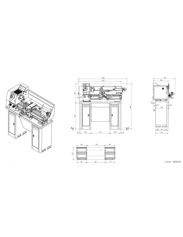 Tornos de banco CQ6128 x610