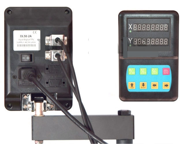 HS210D/400 850 W Motor sin escobillas Todo el torno de metal de acero/agujero de orificio de huso de 38 mm con torno de metal de lectura digital