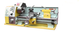  Tornio KC210G 8x16 con caja de cambios de roscado inverso, motor sin escobillas de 750W de alta calidad con función de alimentación automática postiva e inversa mini matriz de metal con torno de metal