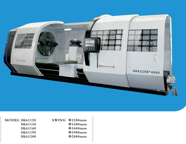 10 toneladas de torno CNC SKQ61100-SKQ61125-SKQ61140-SQK61160