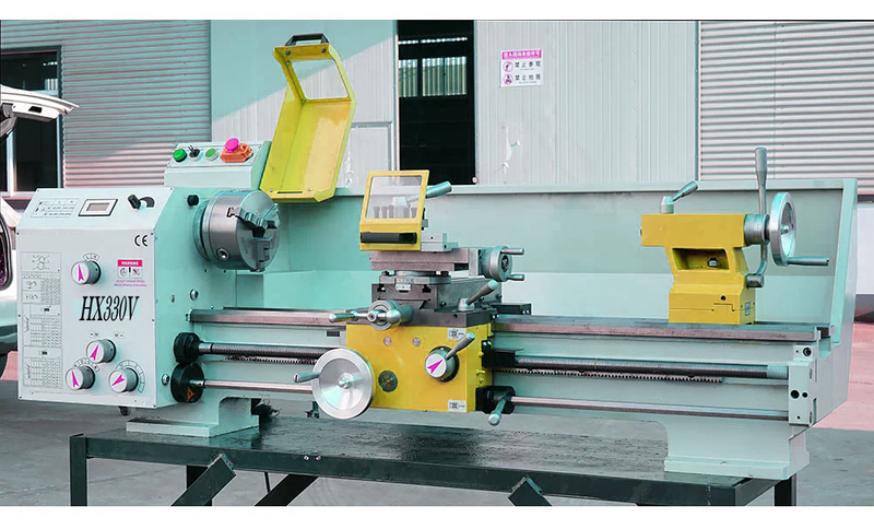 HX330V Plus (330x915 mm) Vario 1500W Motor con Chuck 915*330 mm Máquina de torno de metal de bricolaje