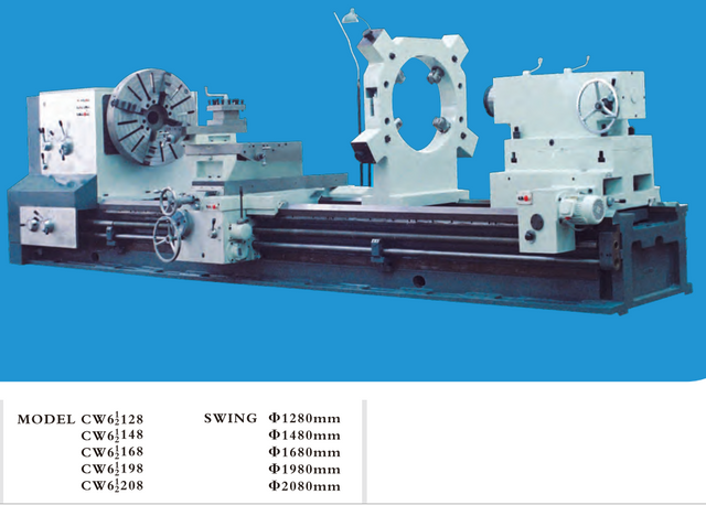 10 toneladas de torno de servicio pesado CW61128-CW61148-CW61168-CW61198-CW61208