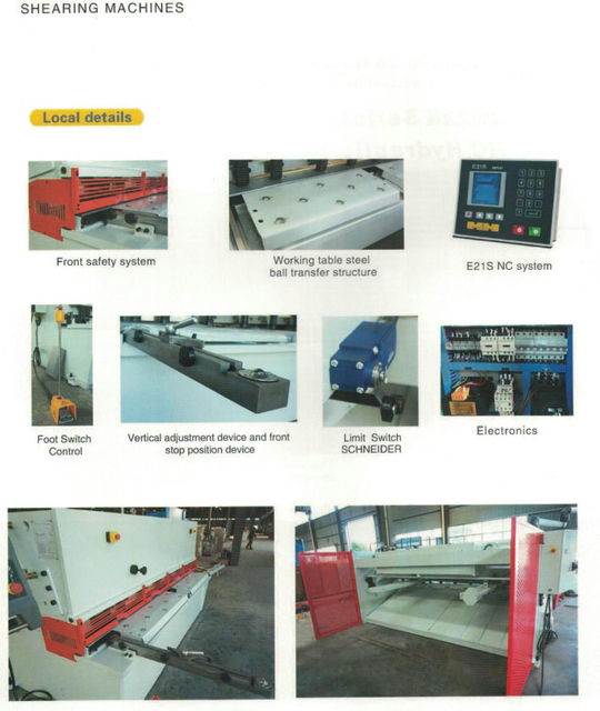 Serie QC12K NC Corte de haz de swing hidráulico