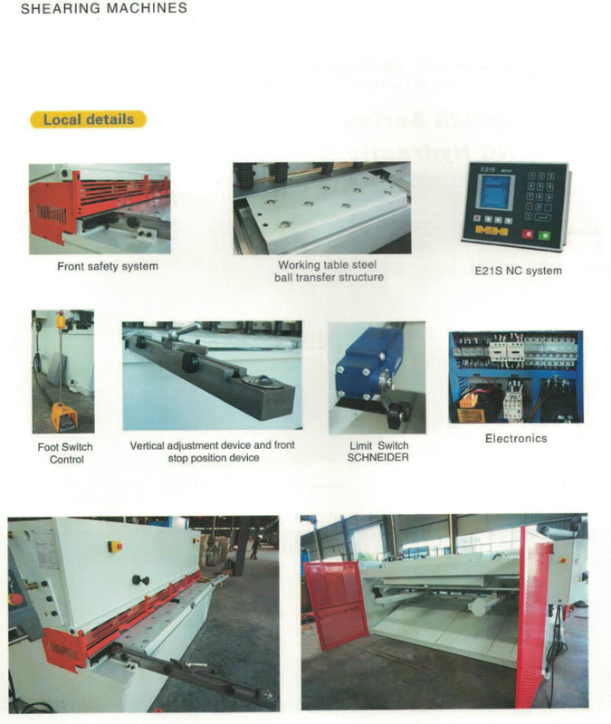 Serie QC12K NC Corte de haz de swing hidráulico