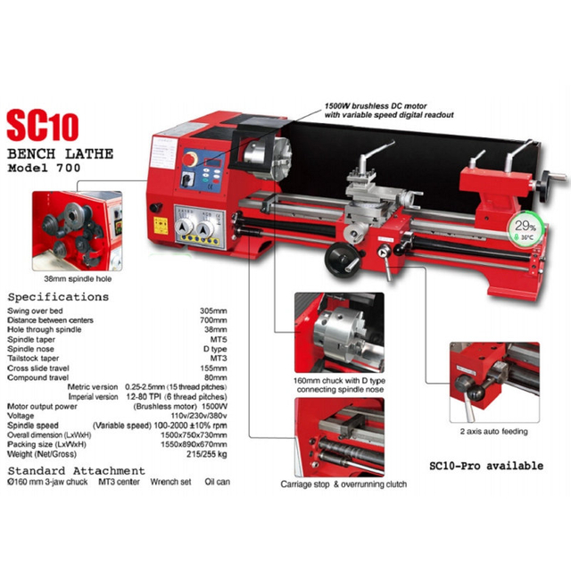 SC10 Topbench sin escobillas SC10 Topbench 